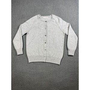 Isabel Marant Etoile Cardigan Sweater Womens 34 XS Gray Button Wool Cotton Knit